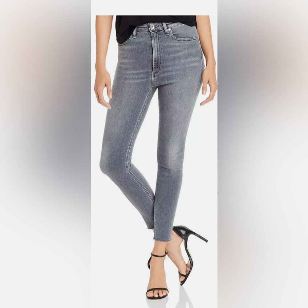 Rag and bone, Hugh rise, skinny, size 30, frayed, grey jeans